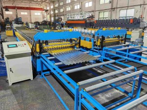 Machine de profilage à rouleaux pour panneaux métalliques ondulés de 7/8 po