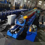 Beli RollForming scaffold plank roll forming machine in operation, producing high-quality scaffold planks for construction projects."