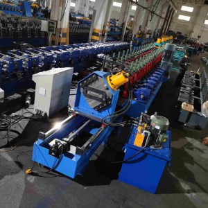 scaffold plank roll forming machine line Beli RollForming scaffold plank roll forming machine in operation, producing high-quality scaffold planks for construction projects."