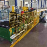 Advanced driven system of a medium speed strut channel roll forming machine.