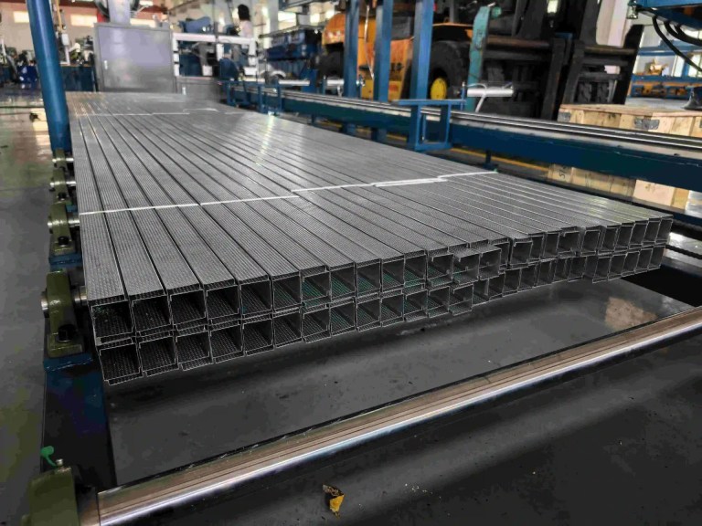 Precision-formed C Stud profile showing dimensional accuracy, confirming the quality output of the C Stud Roll Forming Machine.