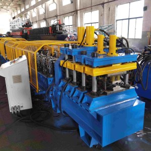 door frame roll forming machine Complete door frame roll forming machine production line from uncoiler to finished profile, showcasing industrial manufacturing.