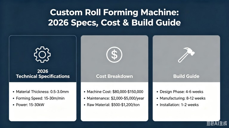 Máquina perfiladora personalizada: Especificaciones, costo y guía de montaje (modelo 2026)