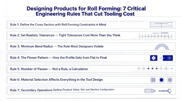 Designing Products for Roll Forming: 7 Critical Engineering Rules That Cut Tooling Cost
