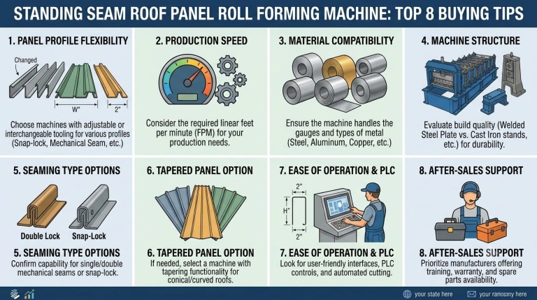 Standing Seam Roof Panel Roll Forming Machine_ Top 8 Buying Tips