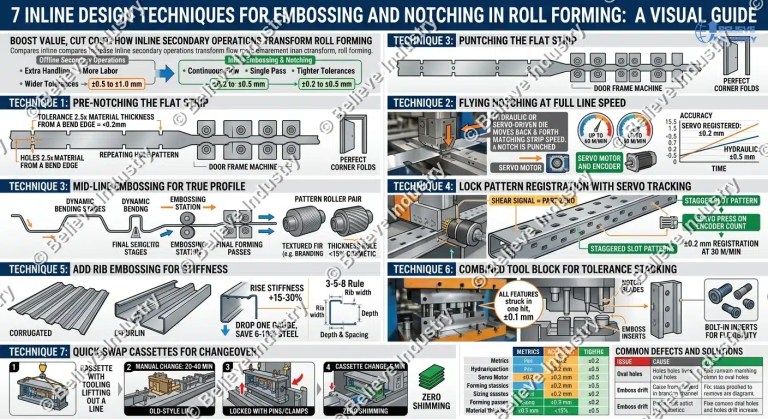 Embossing and Notching in Roll Forming