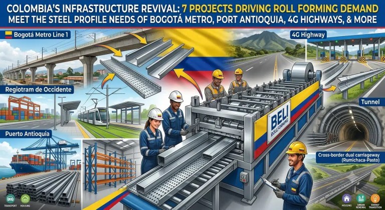 Roll Forming Machine Colombia_ 7 Infrastructure Revival Projects Driving Demand