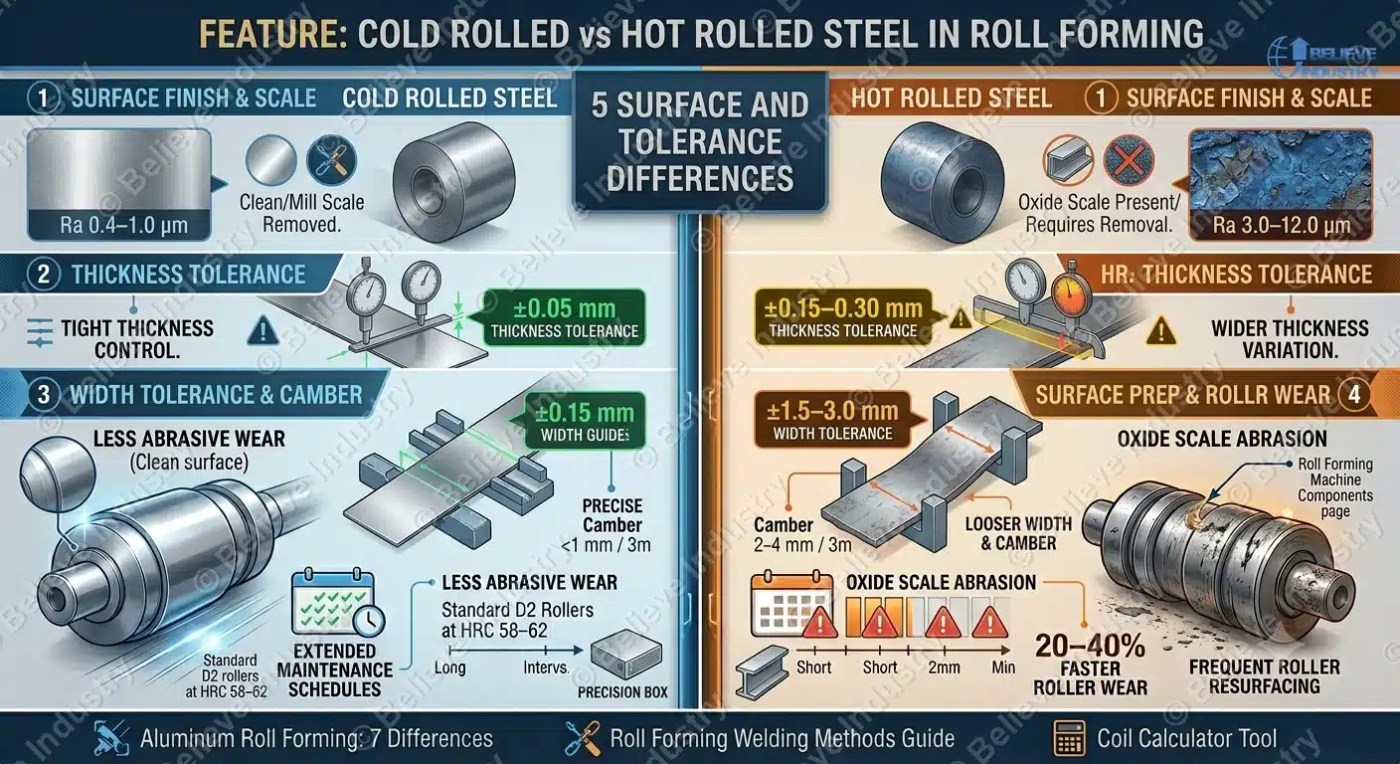 cold rolled vs hot rolled steel overview