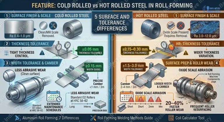 cold rolled vs hot rolled steel overview
