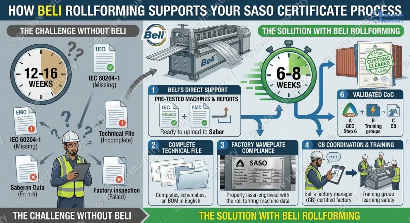 How Beli Rollforming Supports SASO Certification